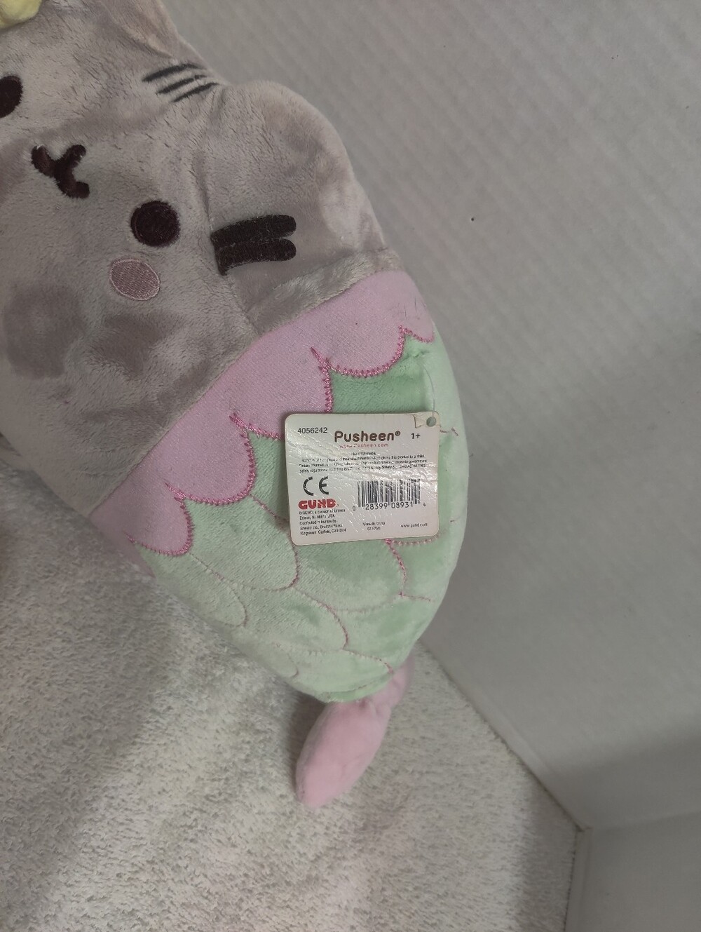 Pusheen Mermaid Plush Stuffed Animal Toy - Picture 3 of 5